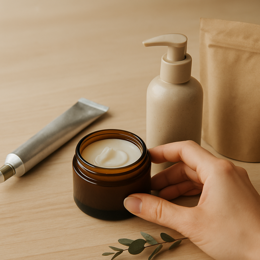 Ressourcenschonende Verpackung bei Fair-Kosmetik wählen